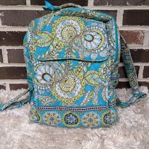 Vera Bradley Floral Blue Small Backpack